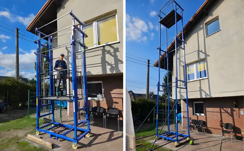 8m Electric Scaffolding Customer Feedback from Poland – March 2026