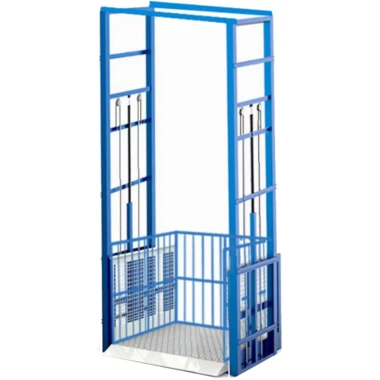 Four-rail Double-bar Hydraulic Cargo Lift